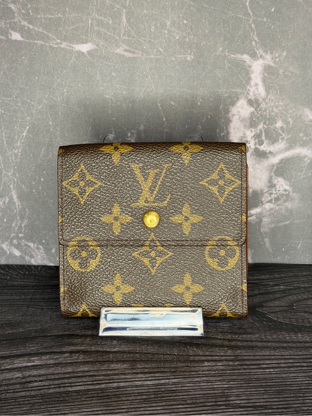 Louis Vuitton Monogram Vintage Compact Trifold Wallet Snap Coin Purse | Vintage - Picture 2 of 10